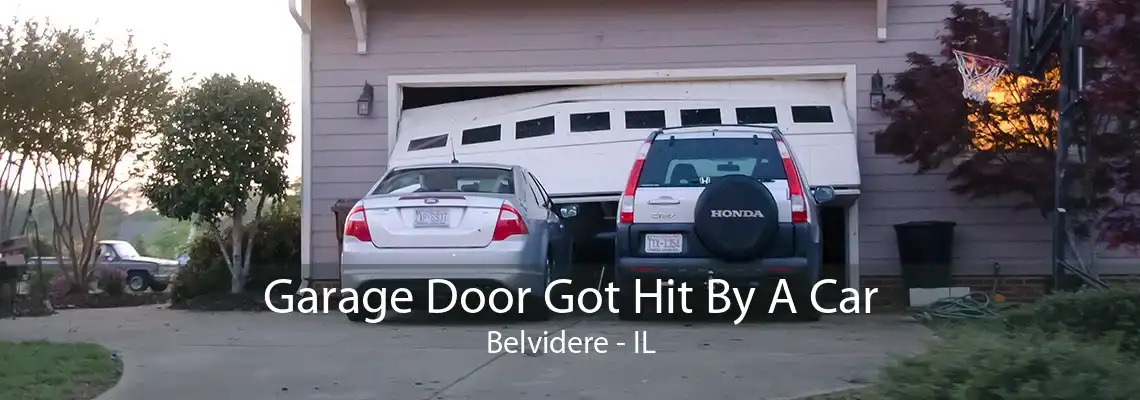 Garage Door Got Hit By A Car Belvidere - IL