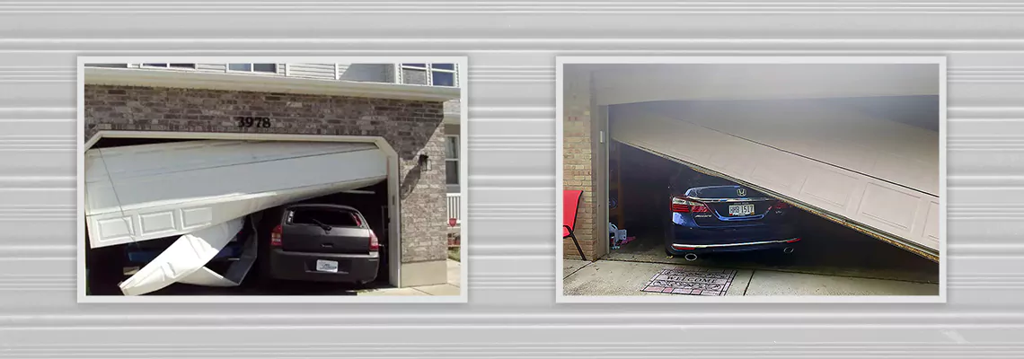 Repair Commercial Garage Door Got Hit By A Car in Belvidere, Illinois